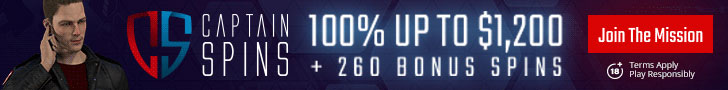 Captain Spins welcome bonus